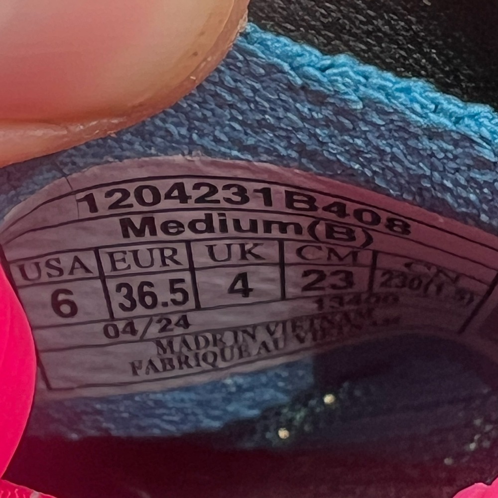 Brooks Hyperion Max 2 Running Shoes Women's Size 6 Blue Pink 1204231B408 - Picture 9 of 10